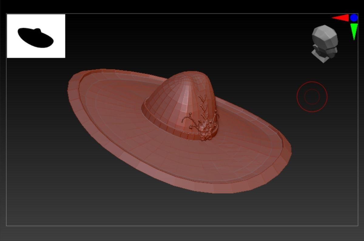 Sombrero-01 nasa spacecraft Low-poly 3D model_6