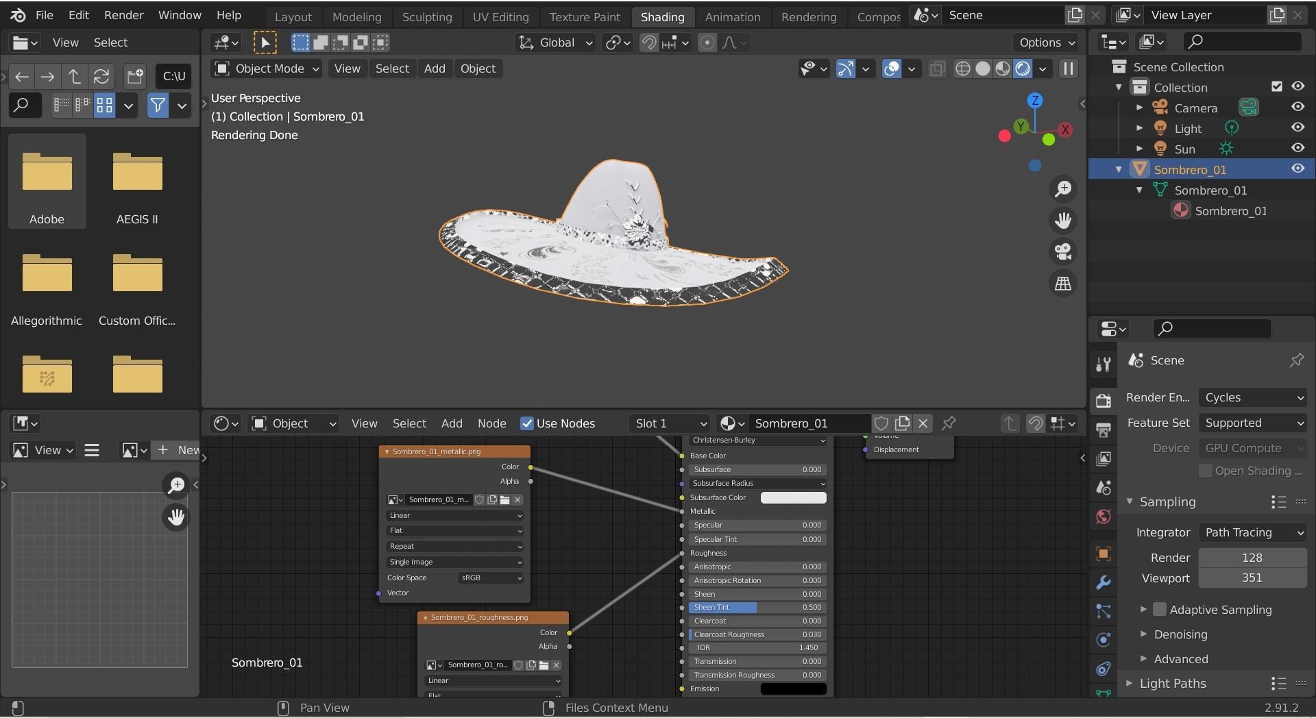 Sombrero-01 nasa spacecraft Low-poly 3D model_5