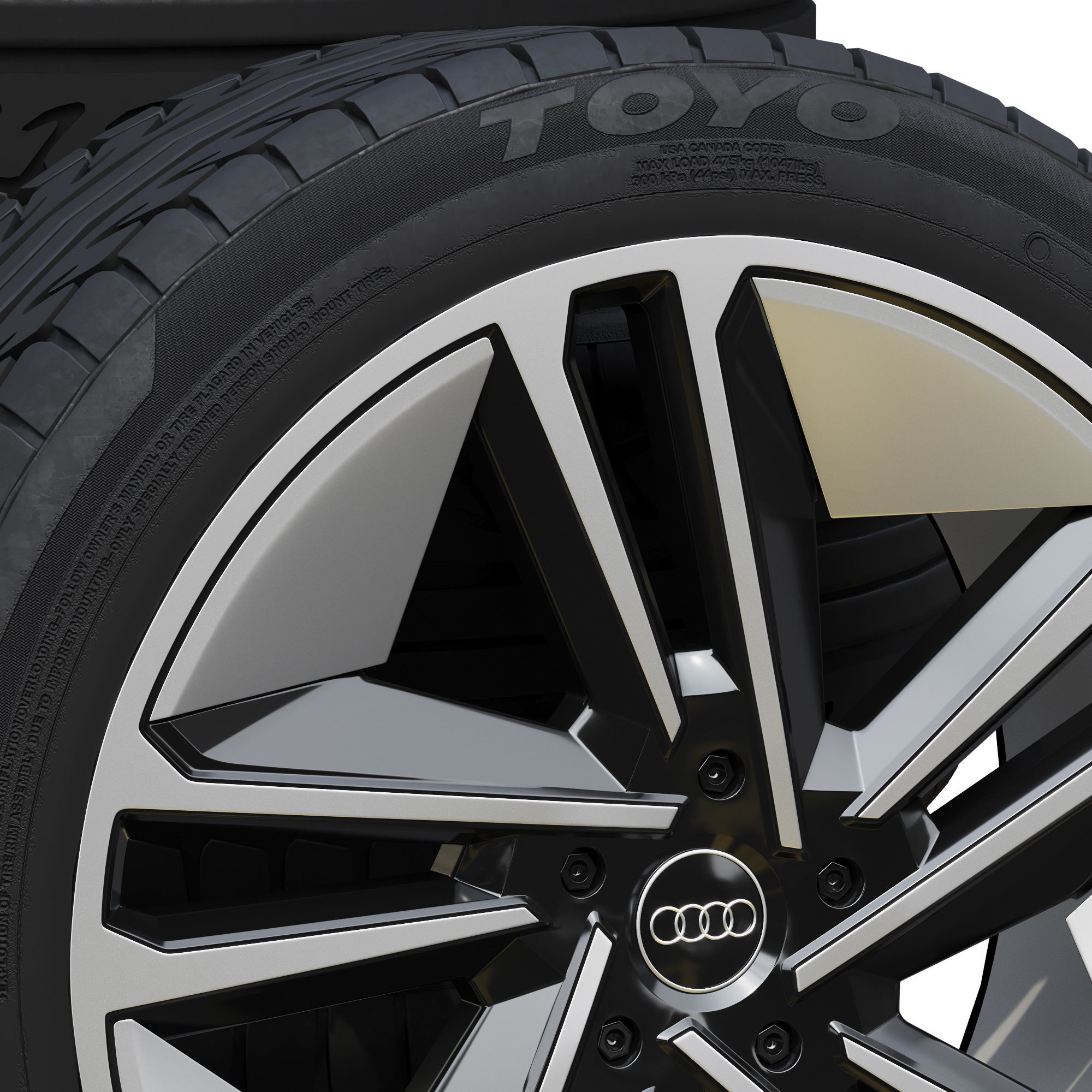 Audi wheels 3D model_2