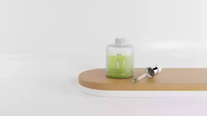 Cosmetic opaque bottle ampoule