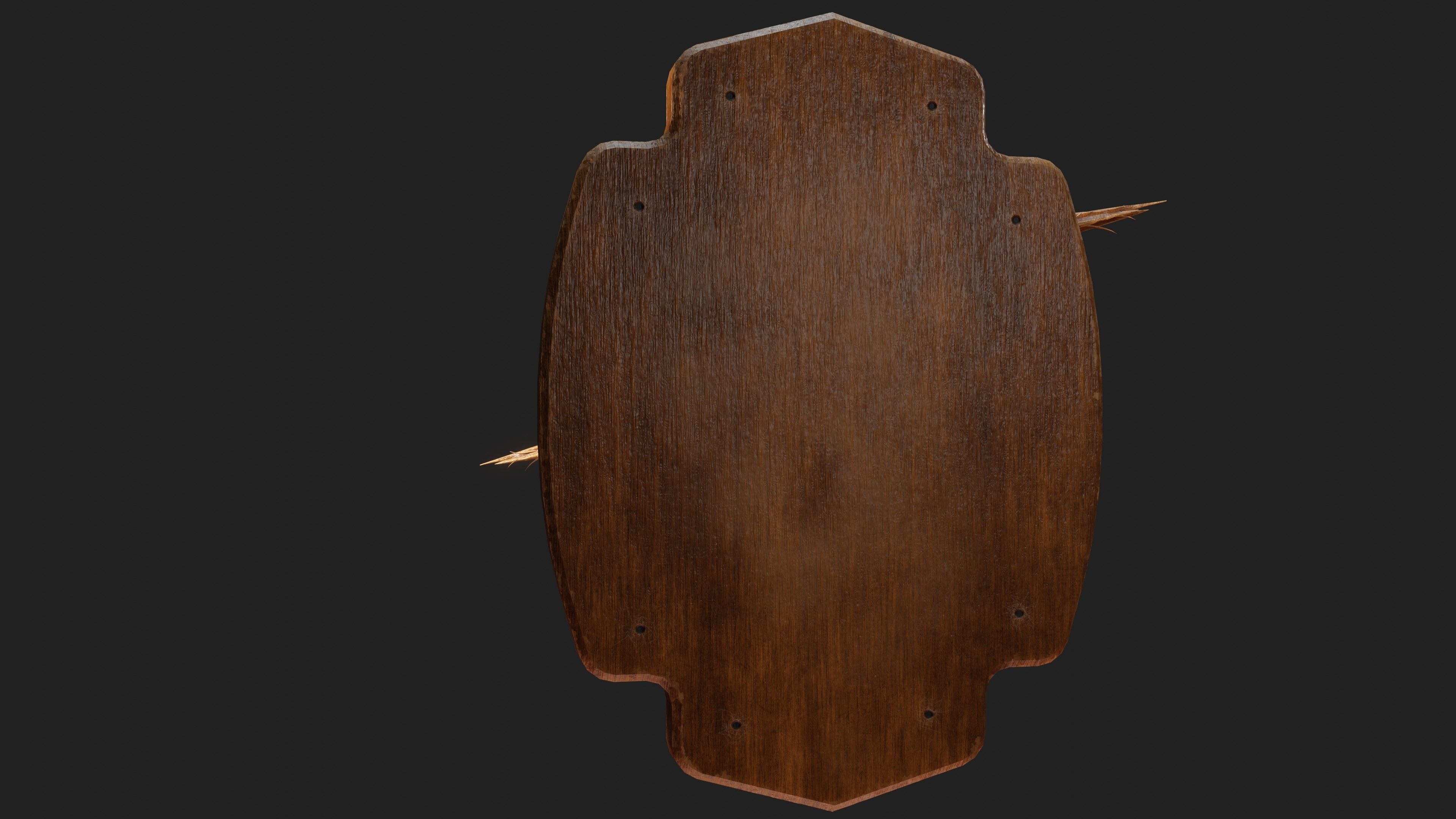 Stuffed Bird Wall Decoration  Low-poly 3D model_28