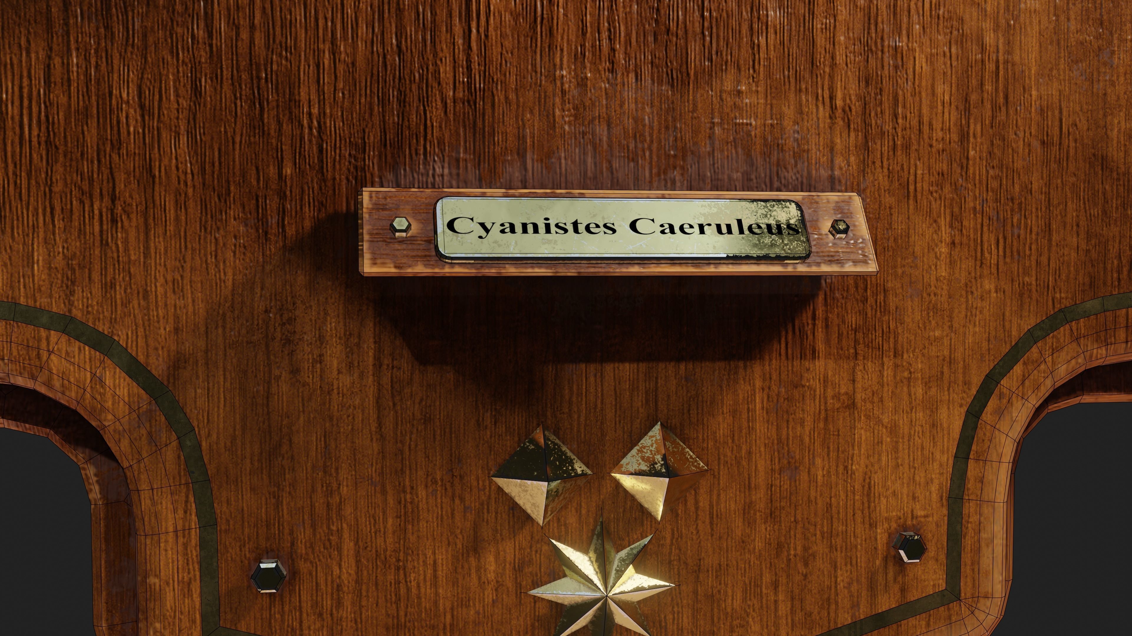 Stuffed Bird Wall Decoration  Low-poly 3D model_39