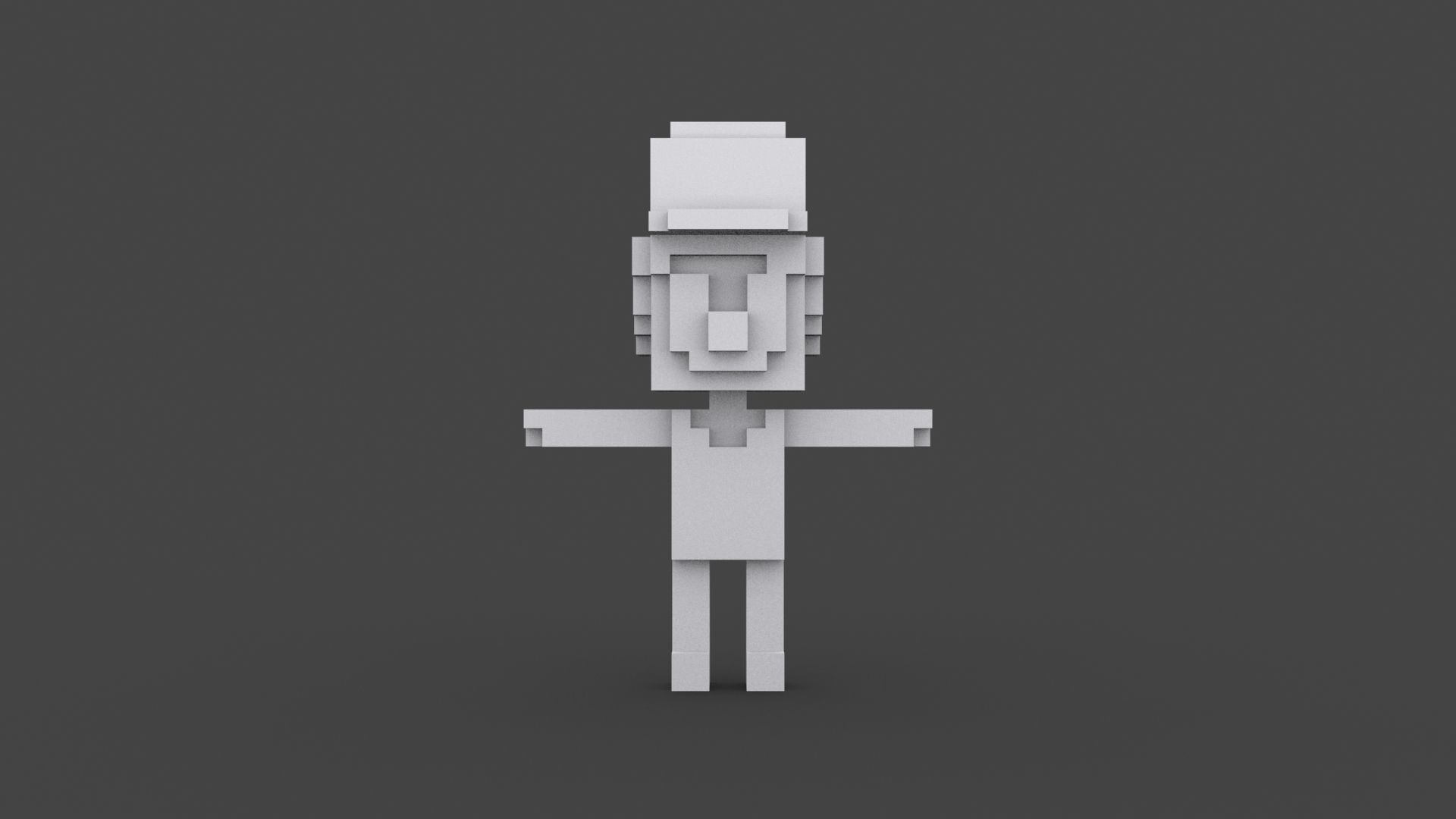 BROS-004 Mario Low-poly 3D model_4