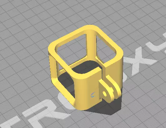 Frame gopro hero session  3D print model_0