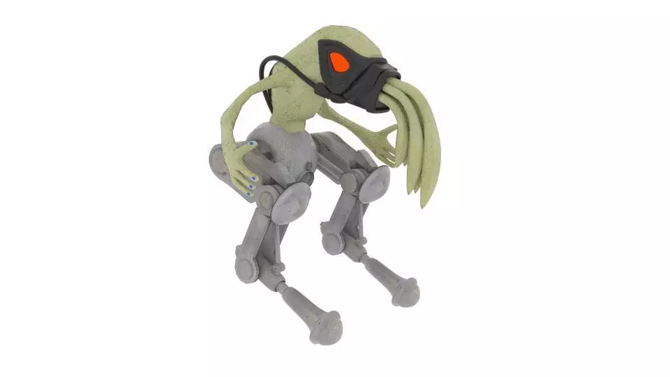  Oddworld Mech Slig  Low-poly 3D model_0