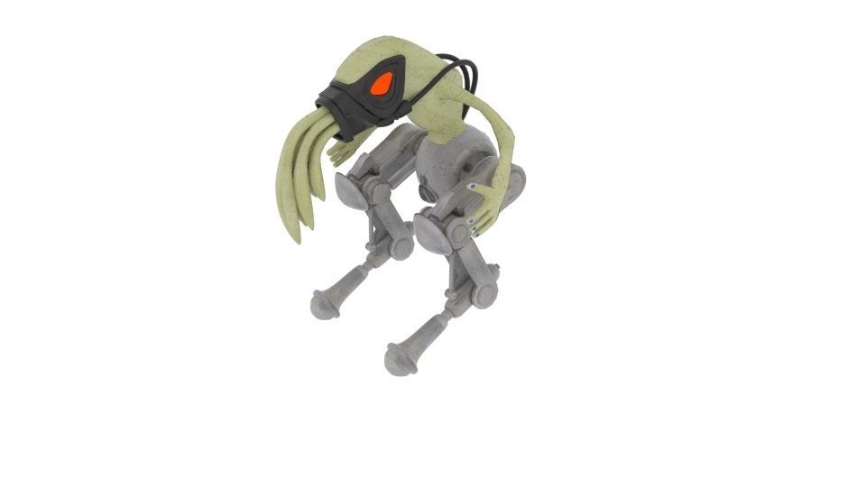  Oddworld Mech Slig  Low-poly 3D model_1