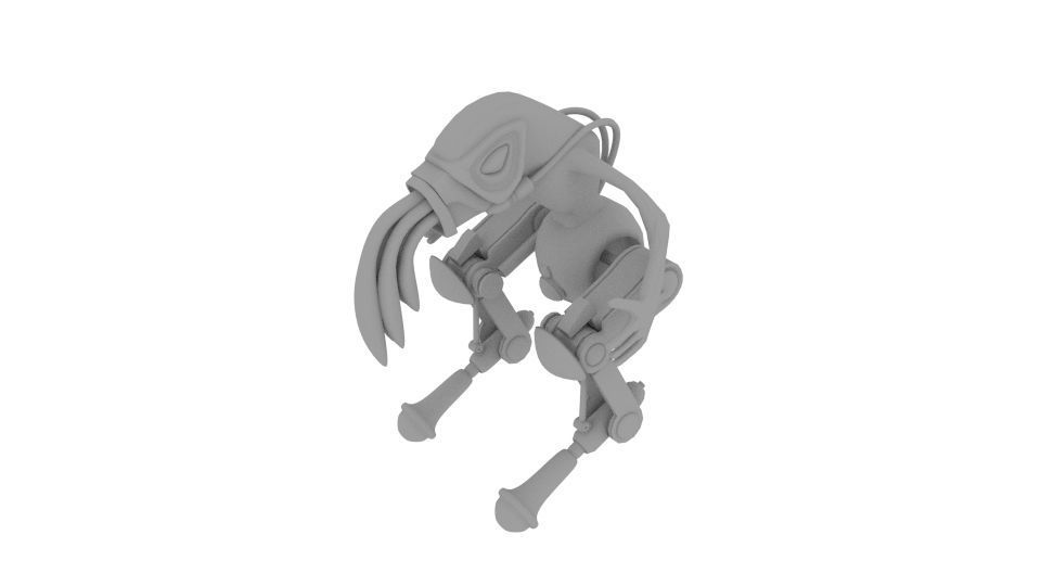  Oddworld Mech Slig  Low-poly 3D model_4