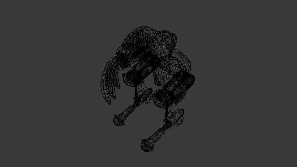  Oddworld Mech Slig  Low-poly 3D model_5