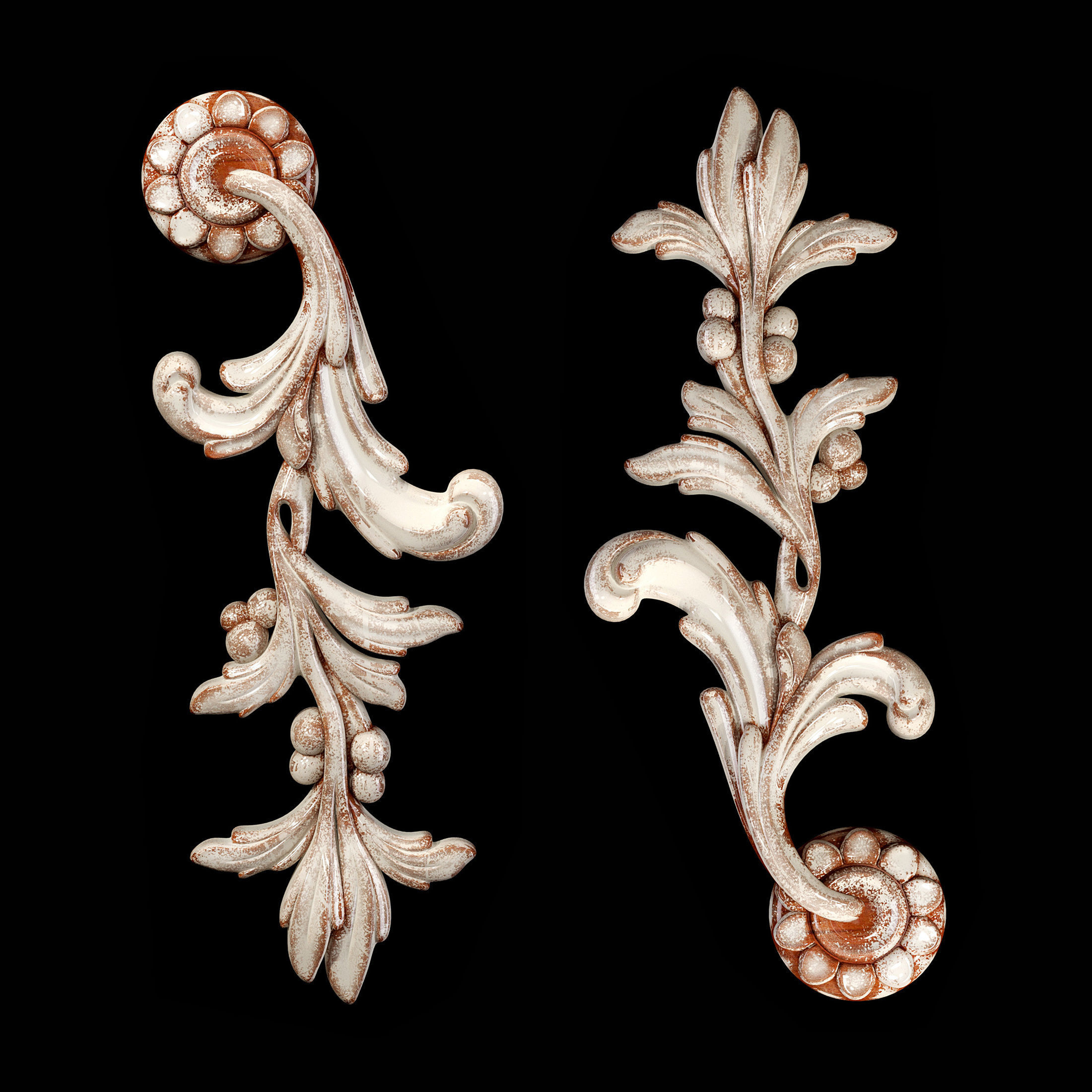 Classic carved 047 3D model_2