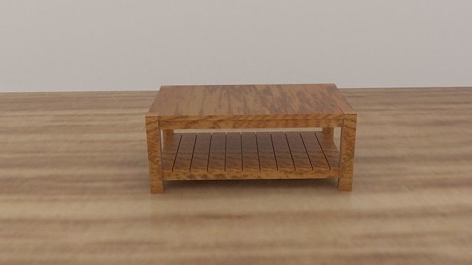 Edgewood Square Coffee Table Low-poly 3D model