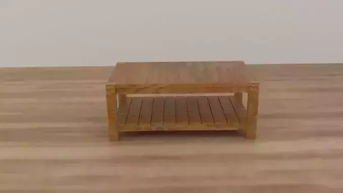 Edgewood Square Coffee Table Low-poly 3D model