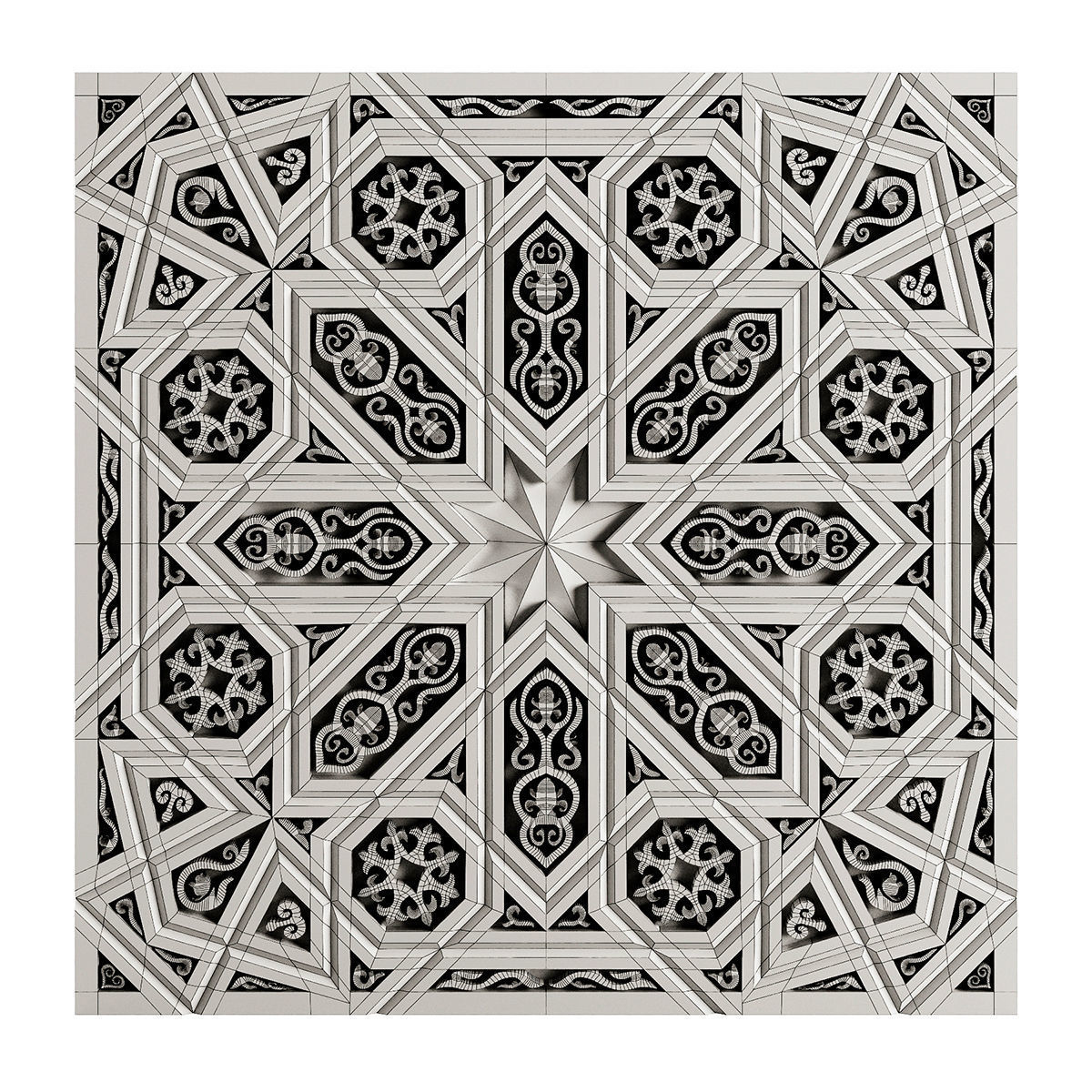 Wall Decorative Panel-1 3D print model_3