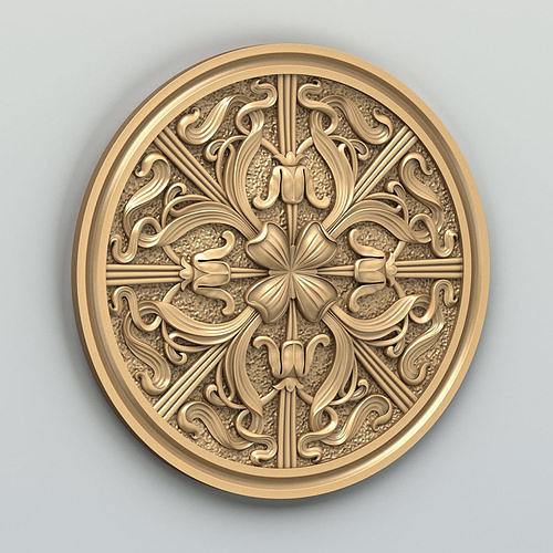 Round rosette 035 3D model