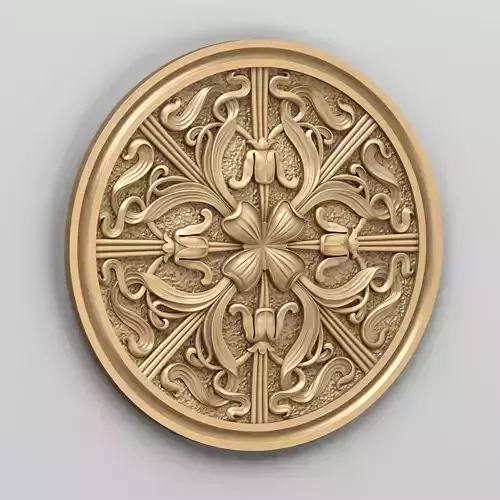 Round rosette 035 3D model