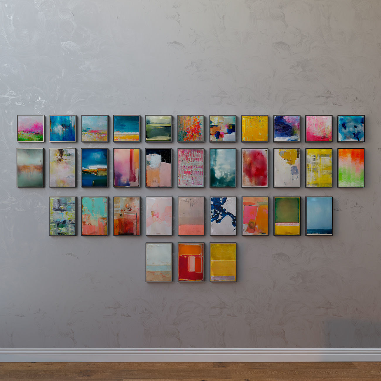 Collection of paintings abstract art part 5 3D model_3