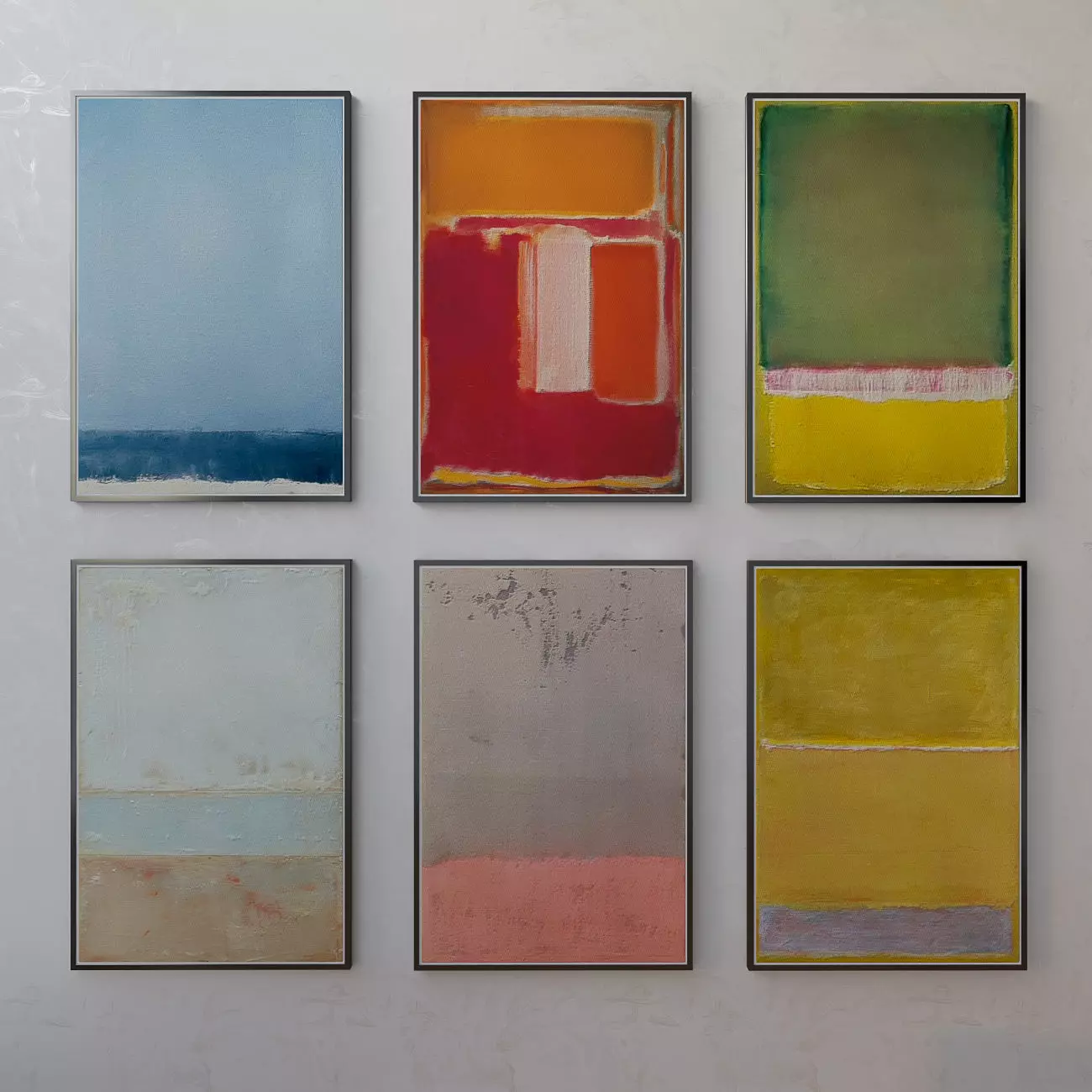 Collection of paintings abstract art part 5 3D model_0