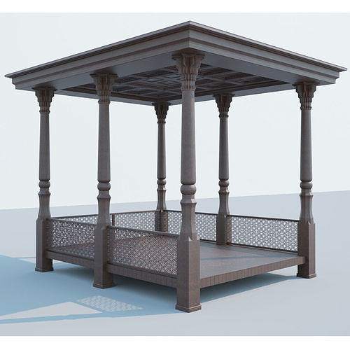 Alcove other besetka Uzbek national alcove other architectura  3D model
