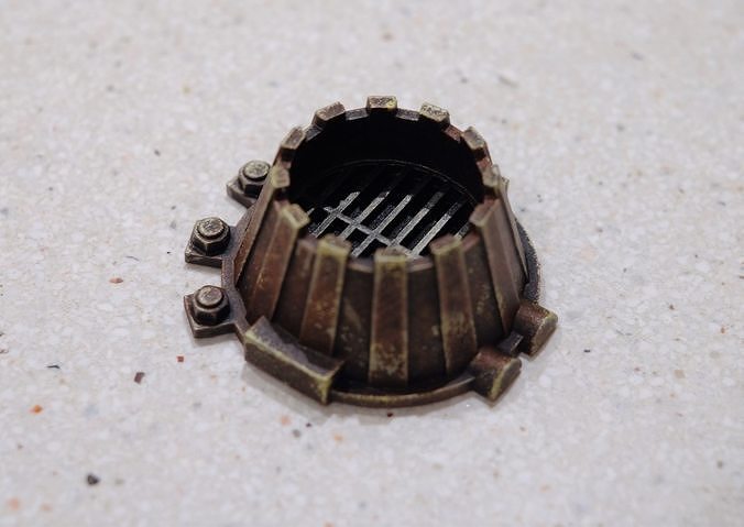 Hammerfall Vent greeble 3D print model