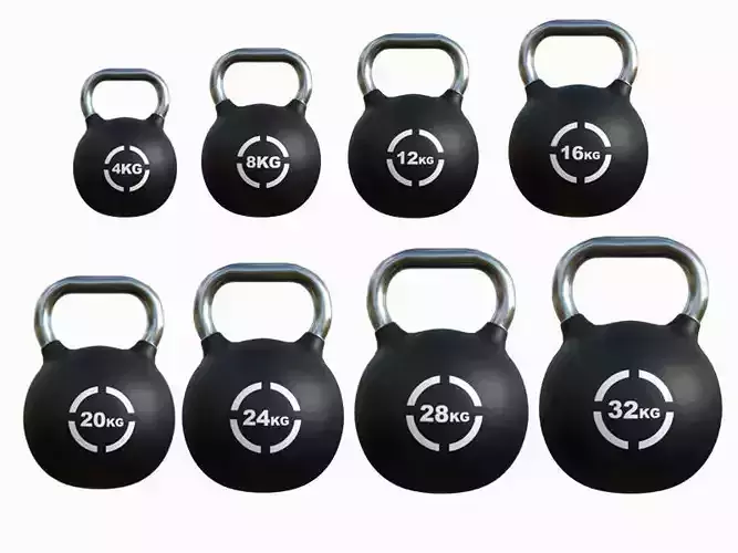 kettlebell pack 3D model