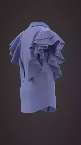 3d virtual beby T-shirt 3D model