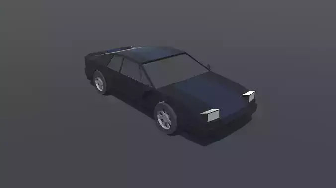 Sport car lowpoly Low-poly 3D model