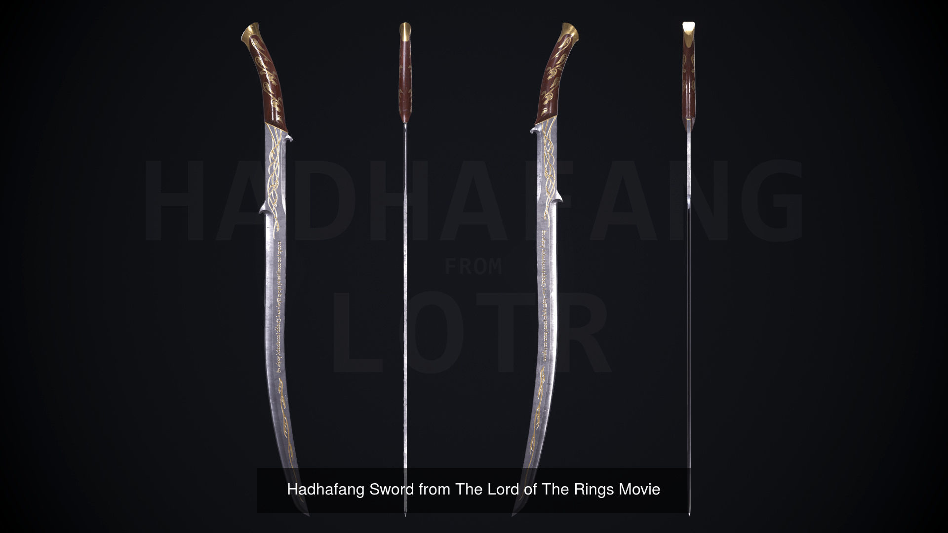Game ready sword Collection from LOTR and HOBBIT movie _15