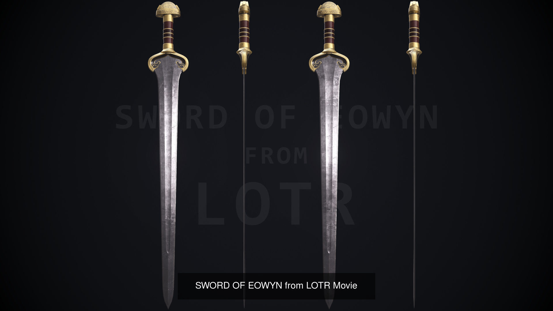 Game ready sword Collection from LOTR and HOBBIT movie _17