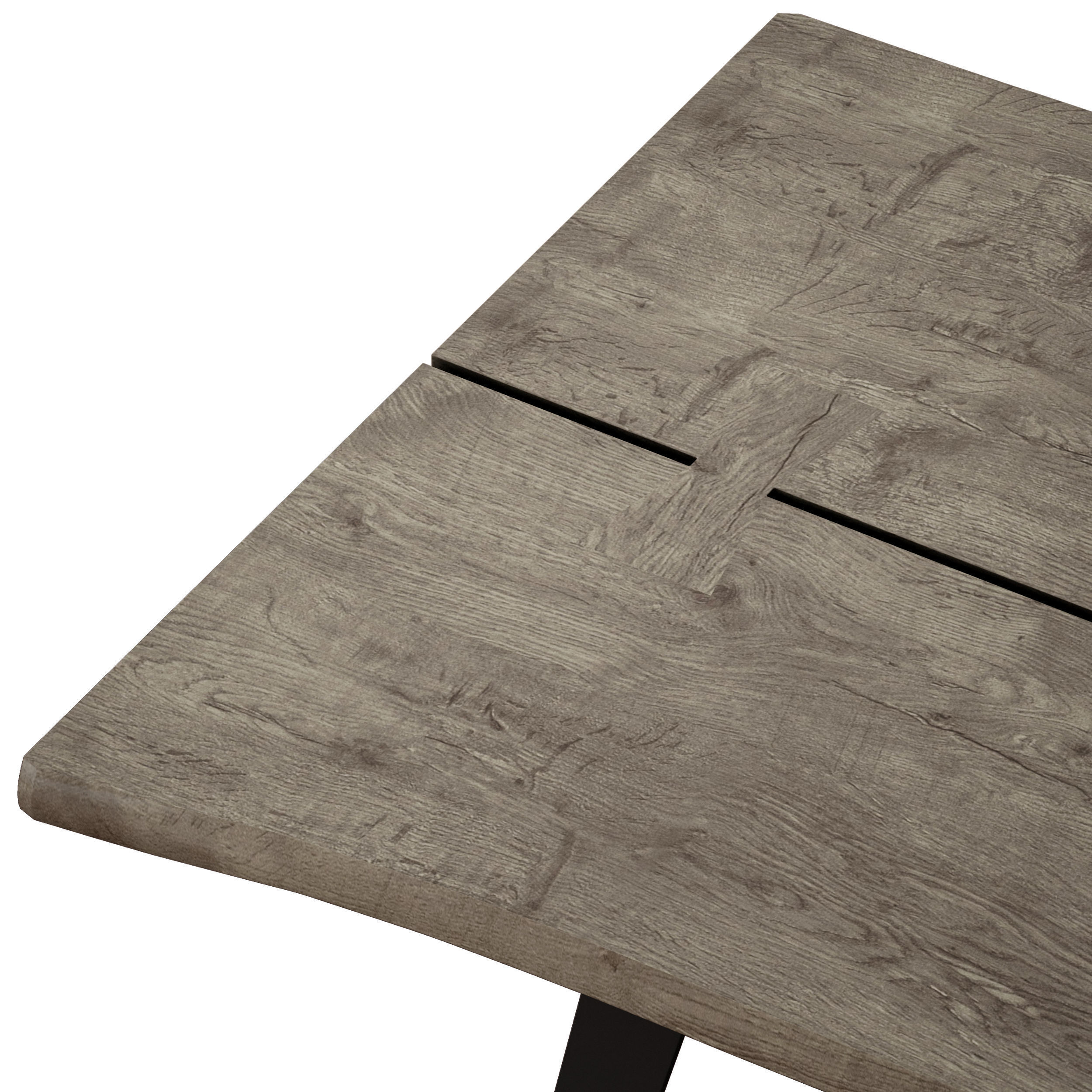 Yukon Grey Dining Table Crate and Barrel Low-poly 3D model_9