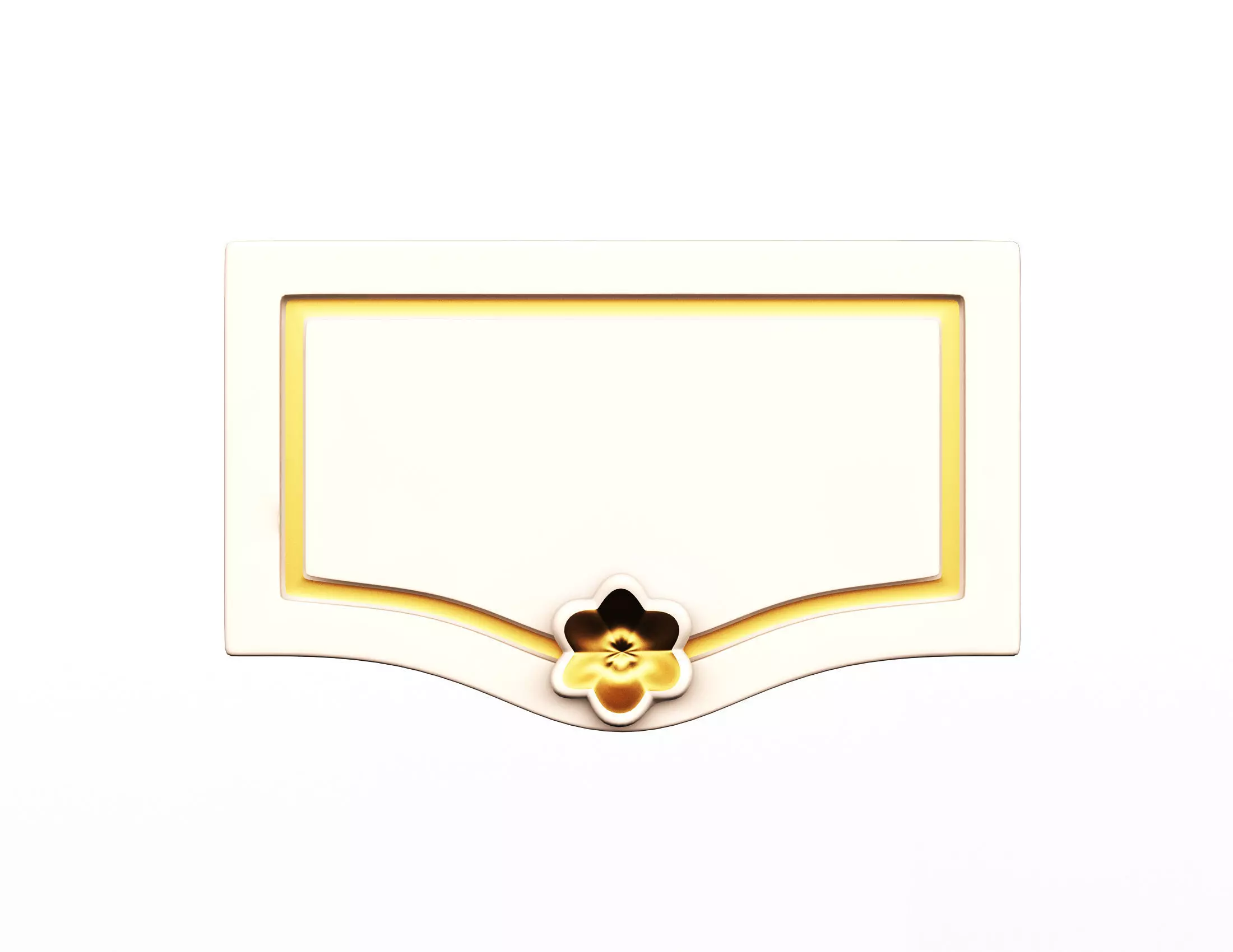 Kitchen Cabinet Door Classic Yegane Low-poly 3D model_0