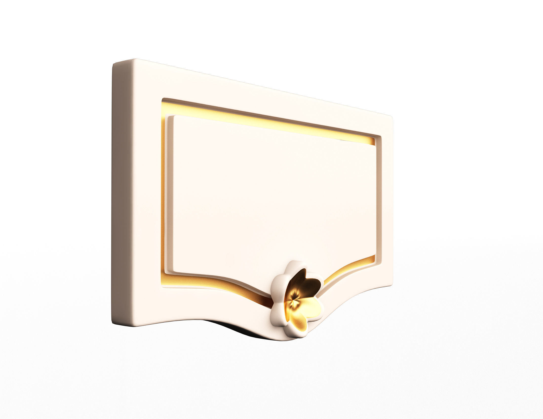 Kitchen Cabinet Door Classic Yegane Low-poly 3D model_2