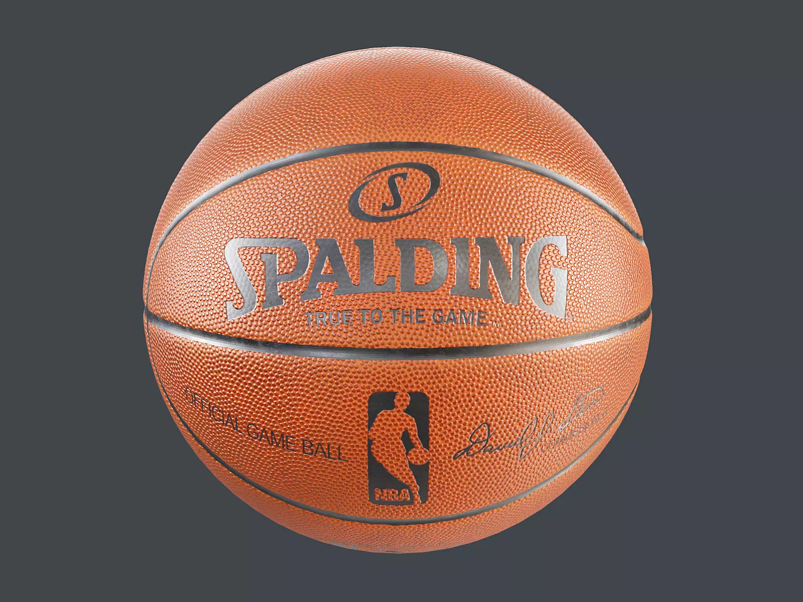 Basketball NBA Spalding PBR 3D model_0