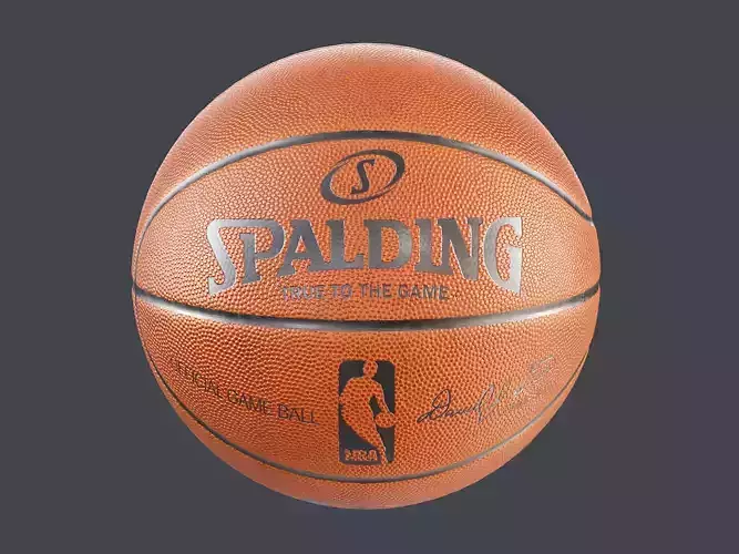 Basketball NBA Spalding PBR 3D model