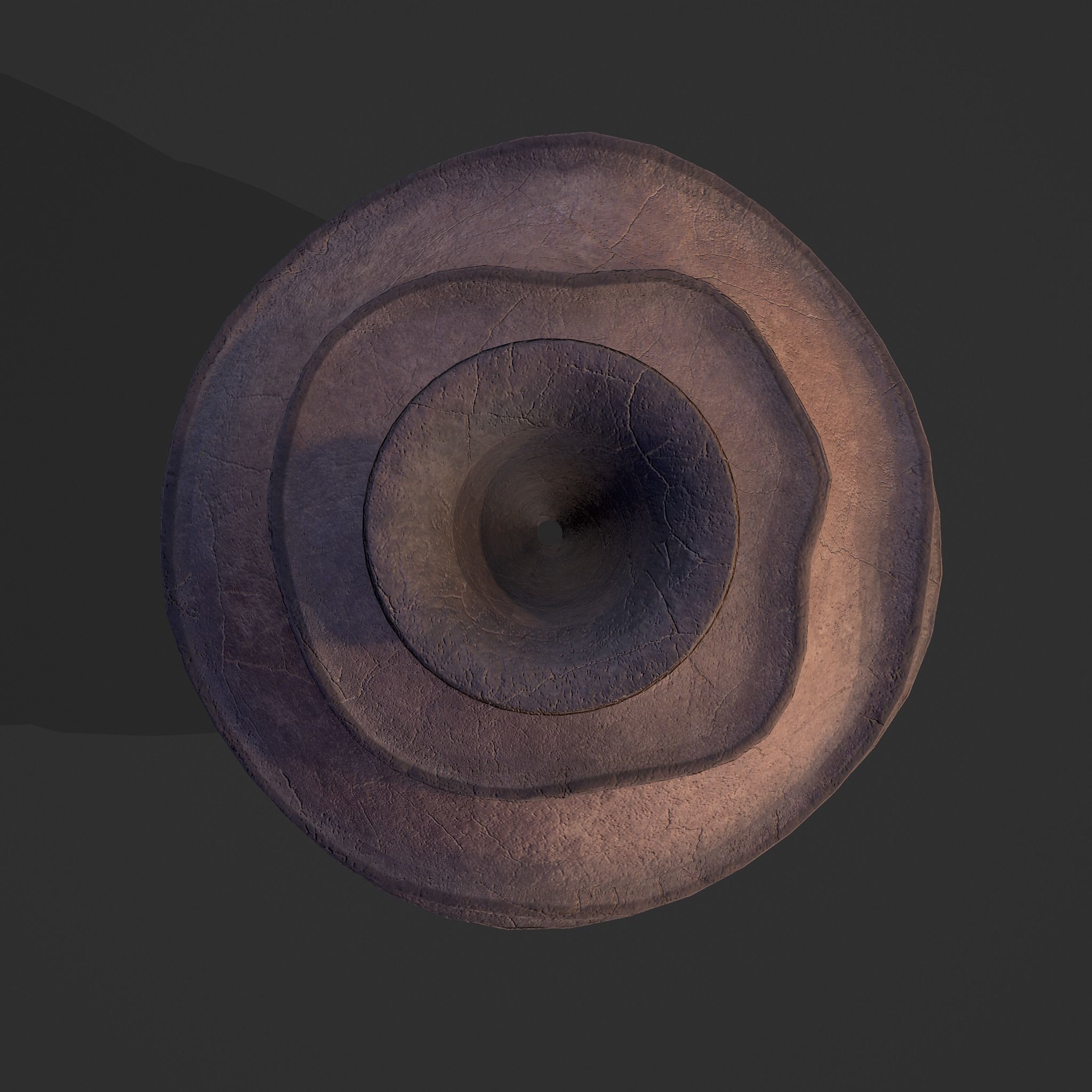 Medieval Ridged Pottery Low-poly 3D model_8