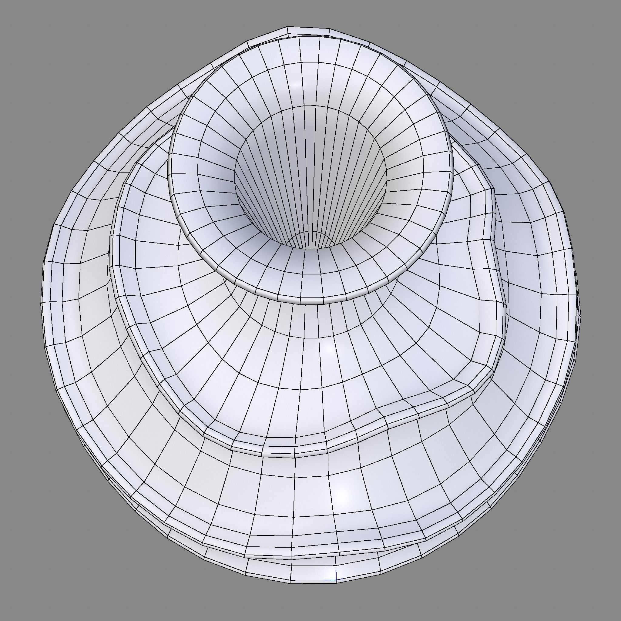 Medieval Ridged Pottery Low-poly 3D model_29