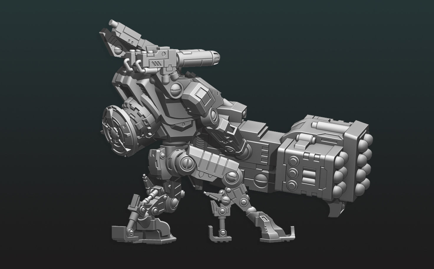 Space Communist Heavy Weapon Battlesuit 3D print model_3