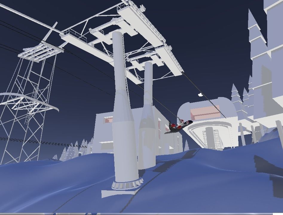 Postavaru Snowboard Challenge  Low-poly 3D model_1