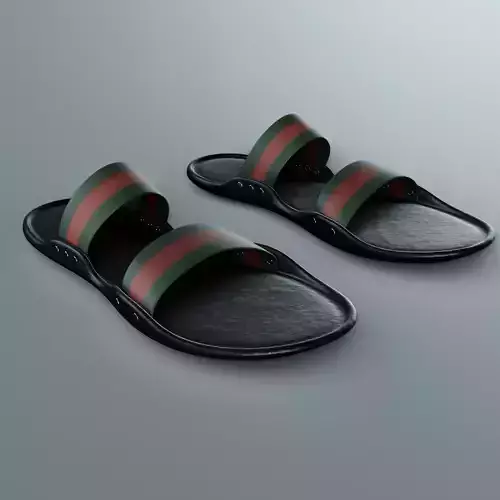 Gucci Slippers 3D model