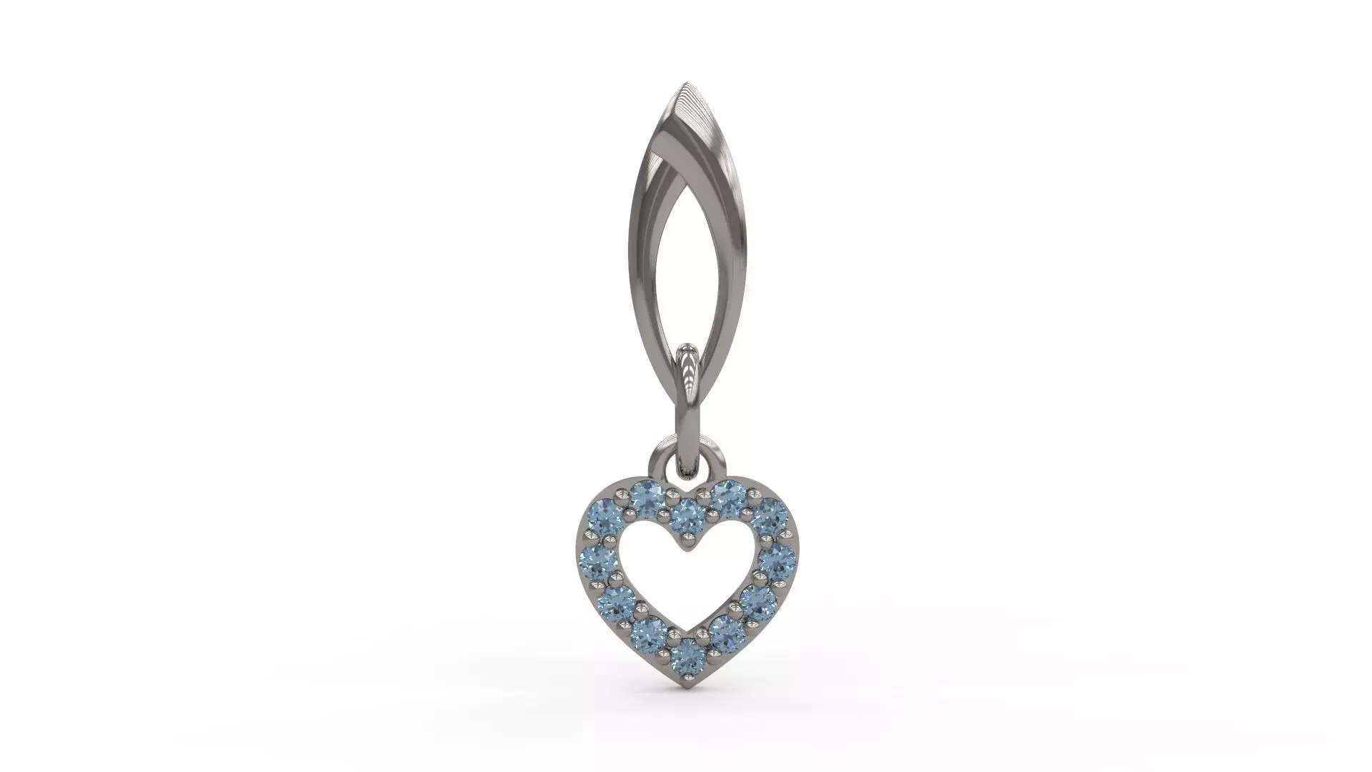 Heart Pendant 102 3D print model_0