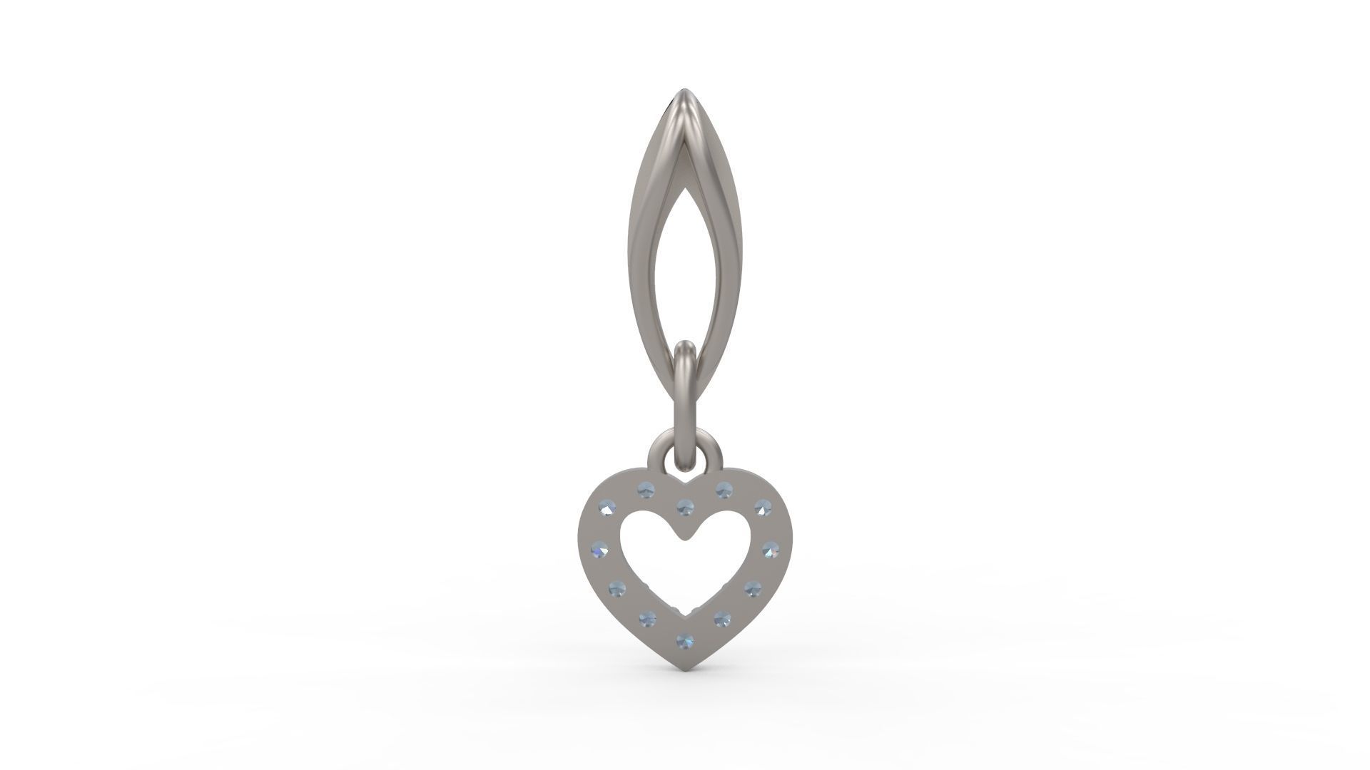 Heart Pendant 102 3D print model_6