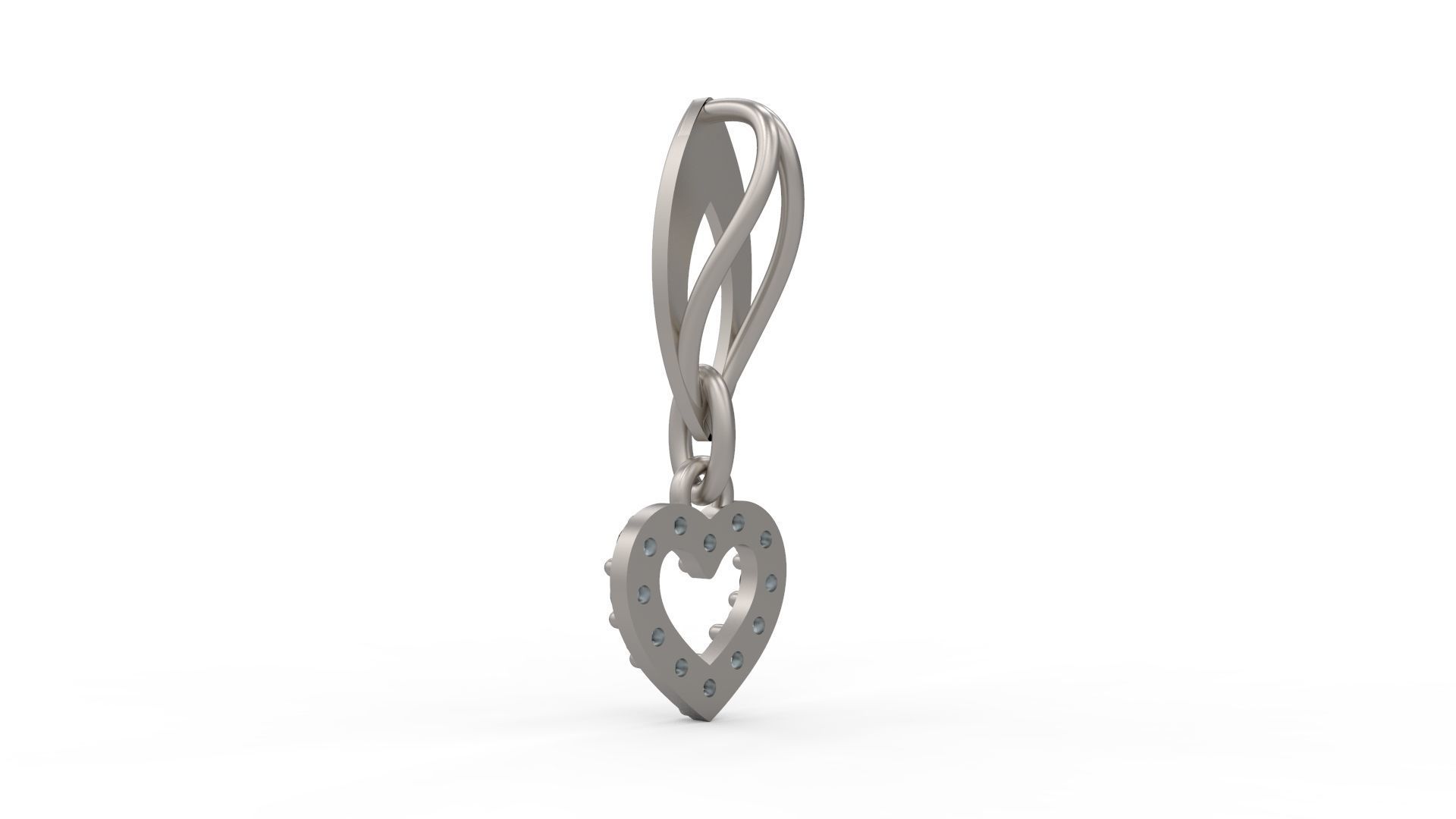 Heart Pendant 102 3D print model_5