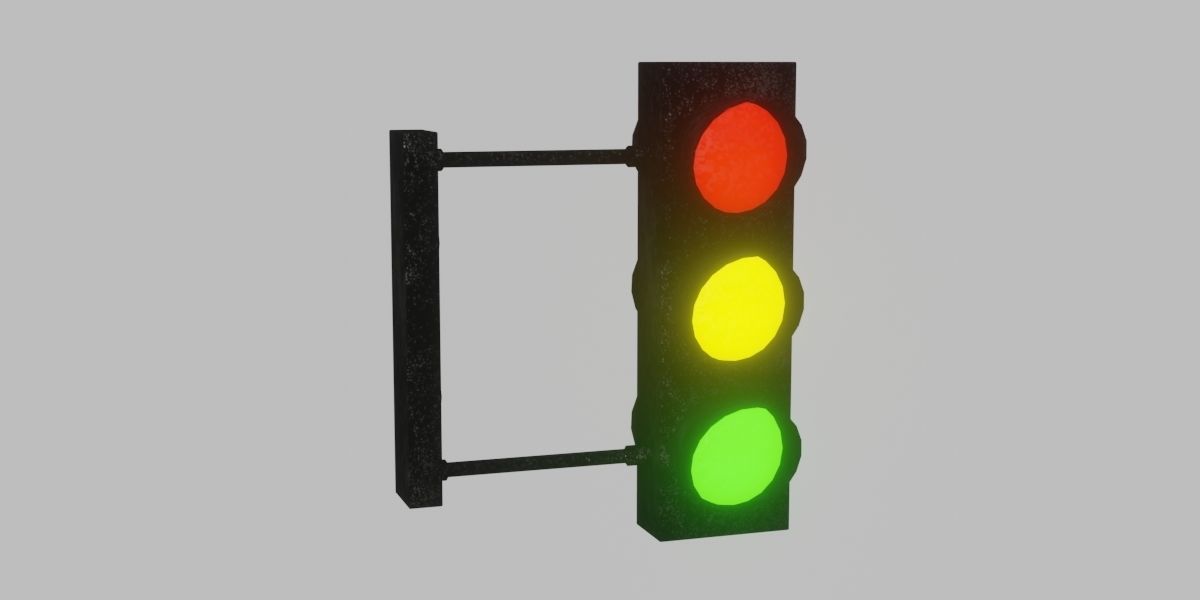 Traffic Lights 3D Model 3D model_5