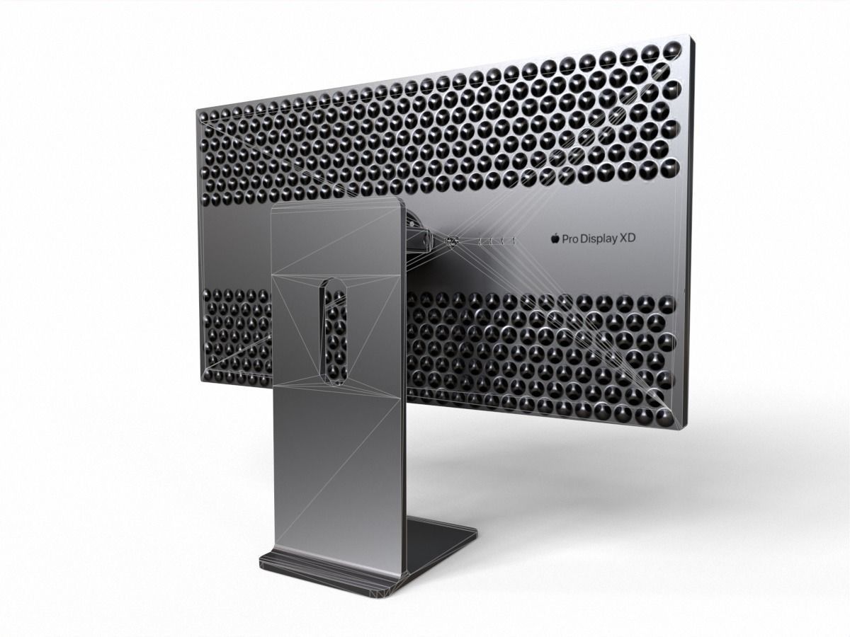 2019 apple pro display xdr Low-poly 3D model_9