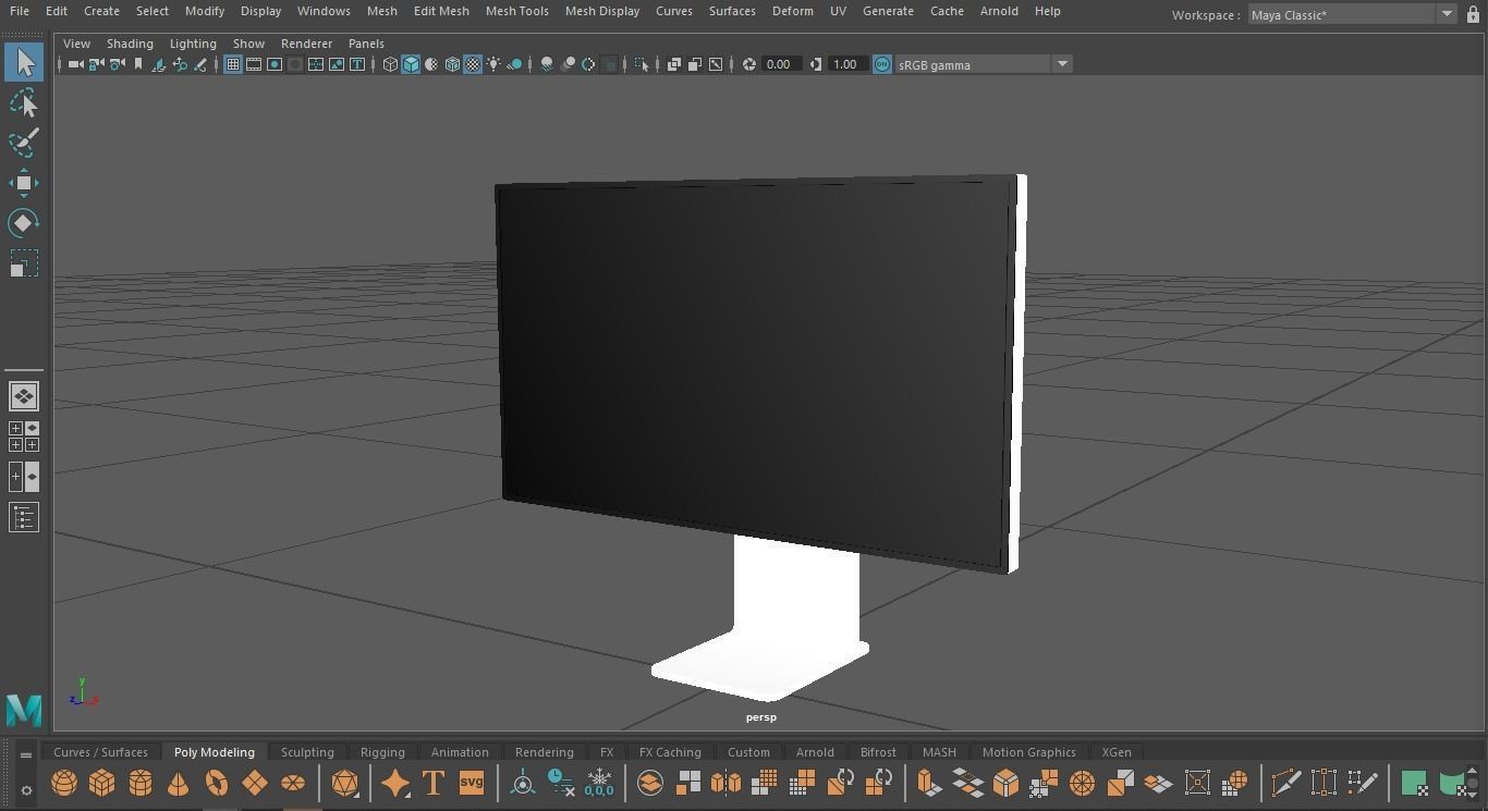 2019 apple pro display xdr Low-poly 3D model_15