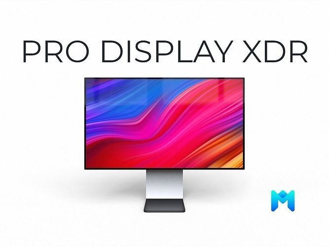 2019 apple pro display xdr Low-poly 3D model