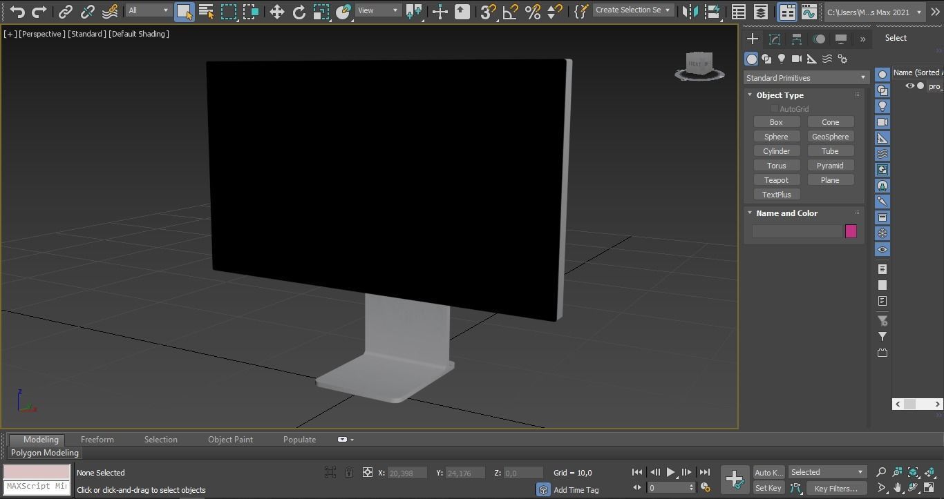 2019 apple pro display xdr Low-poly 3D model_14