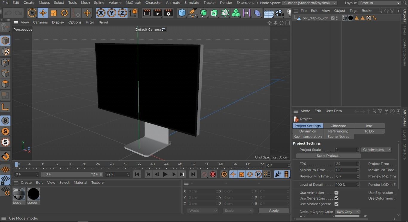2019 apple pro display xdr Low-poly 3D model_13