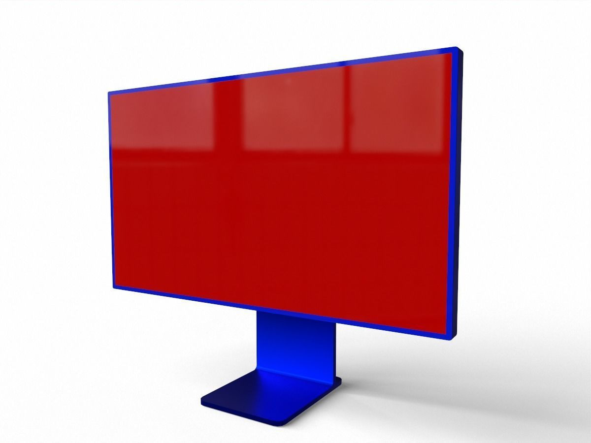 2019 apple pro display xdr Low-poly 3D model_10