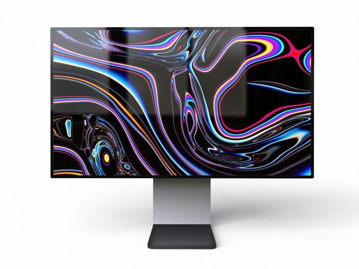 2019 apple pro display xdr Low-poly 3D model_3