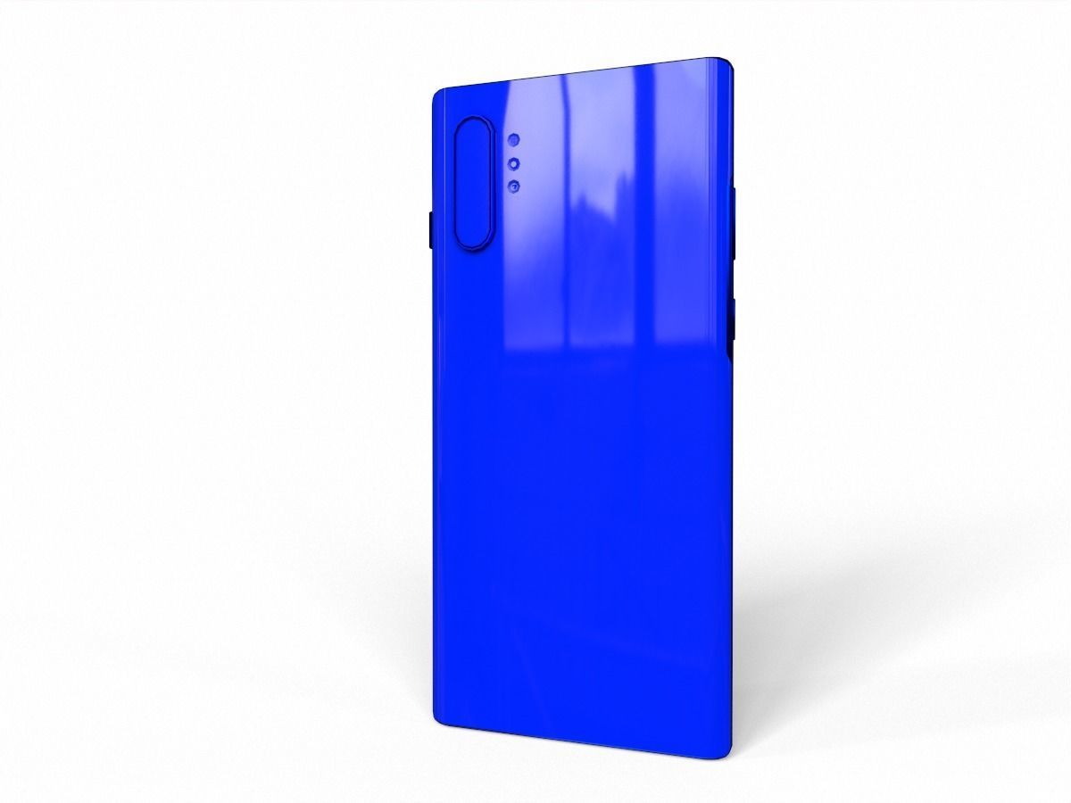 2019 samsung note 10 plus Low-poly 3D model_10