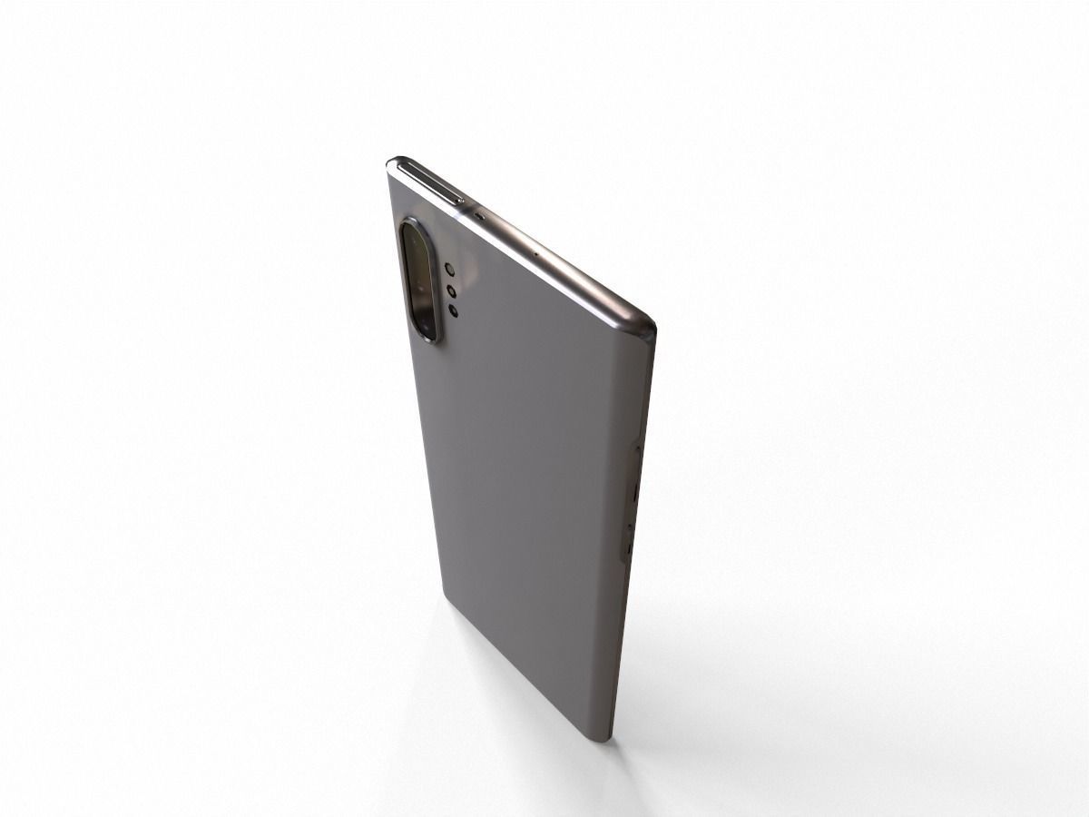 2019 samsung note 10 plus Low-poly 3D model_5